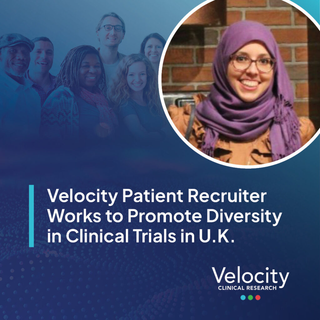 Velocity Patient Recruiter Works to Promote Diversity in Clinical Trials in U.K.
