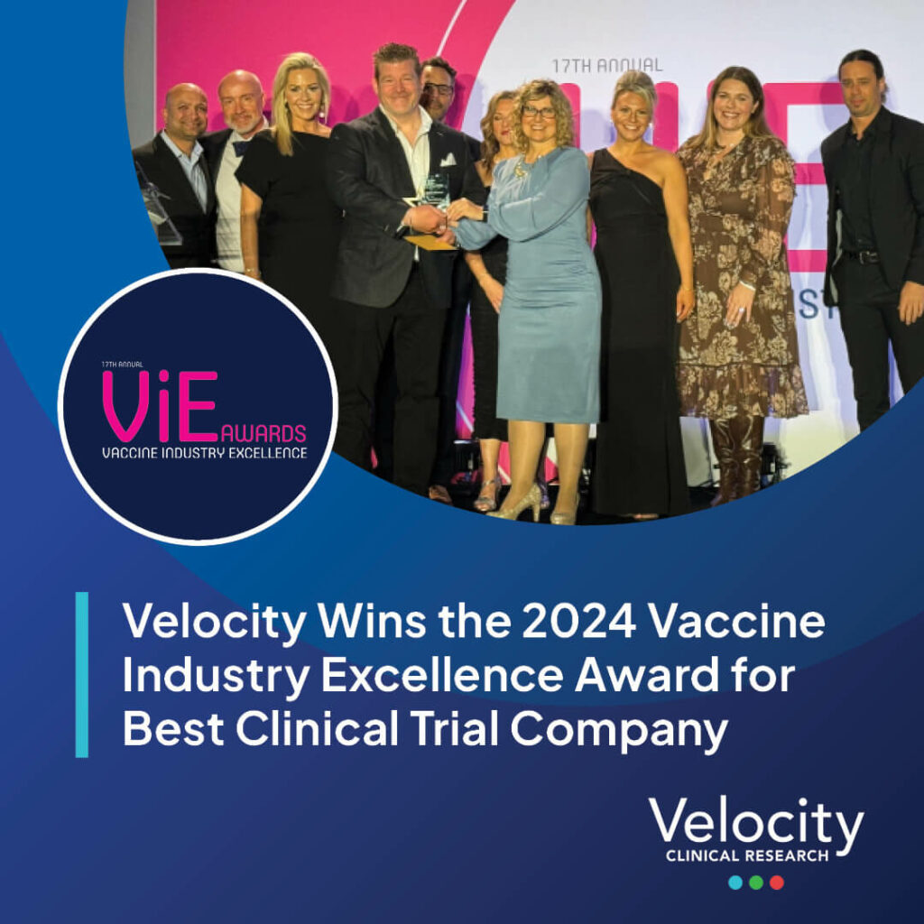 Velocity Wins 2024 Vaccine Industry Excellence Award for Best Clinical Trial Company