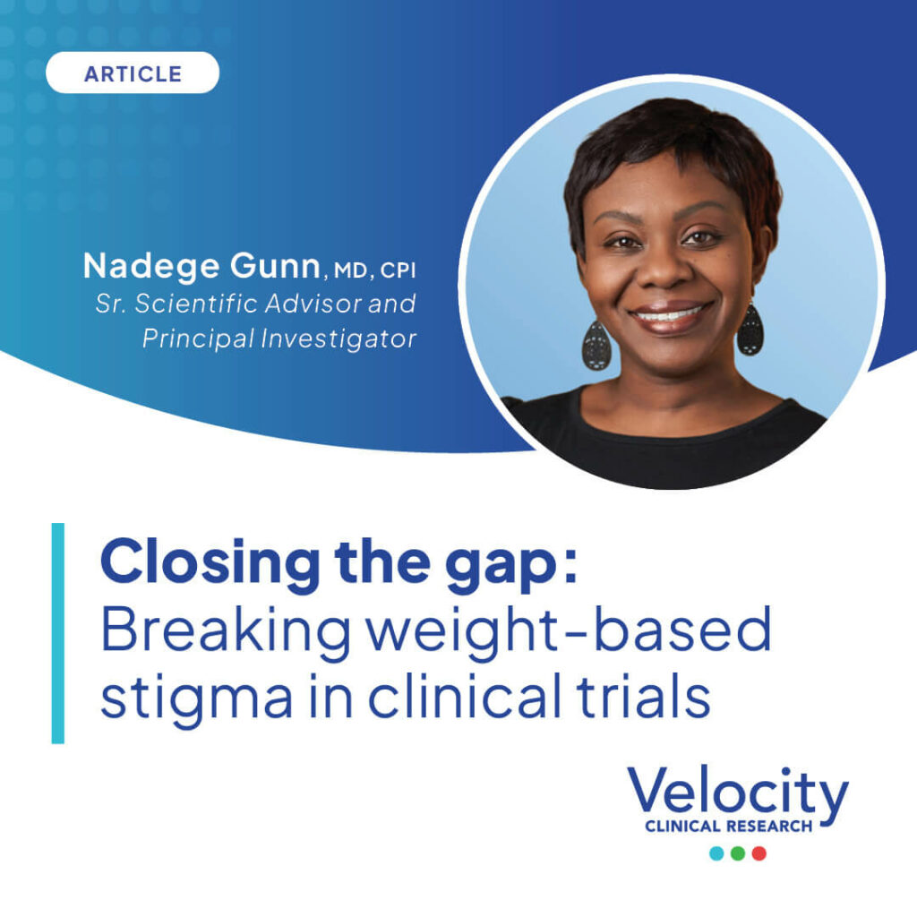 Closing the gap - Breaking weight-based stigma in clinical trials