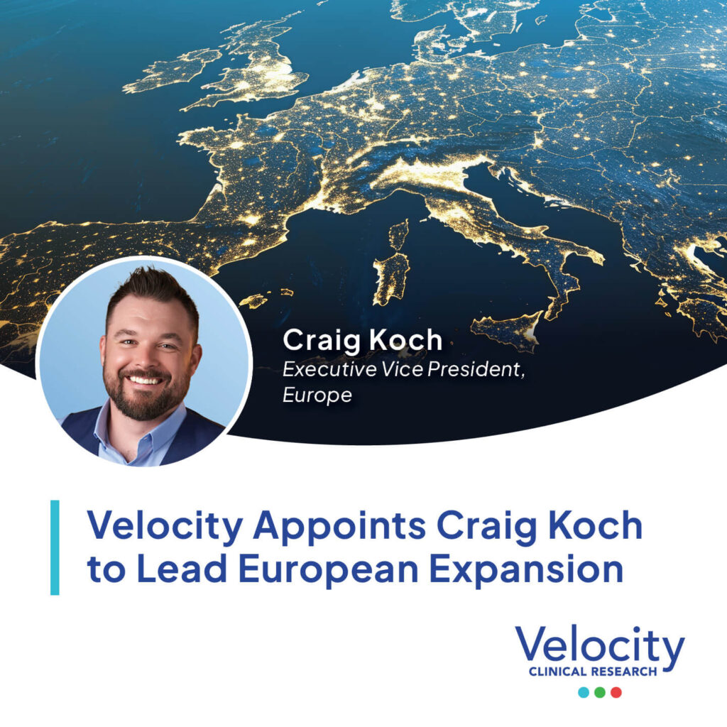 Velocity Appoints Craig Koch to Lead Europe Expansion