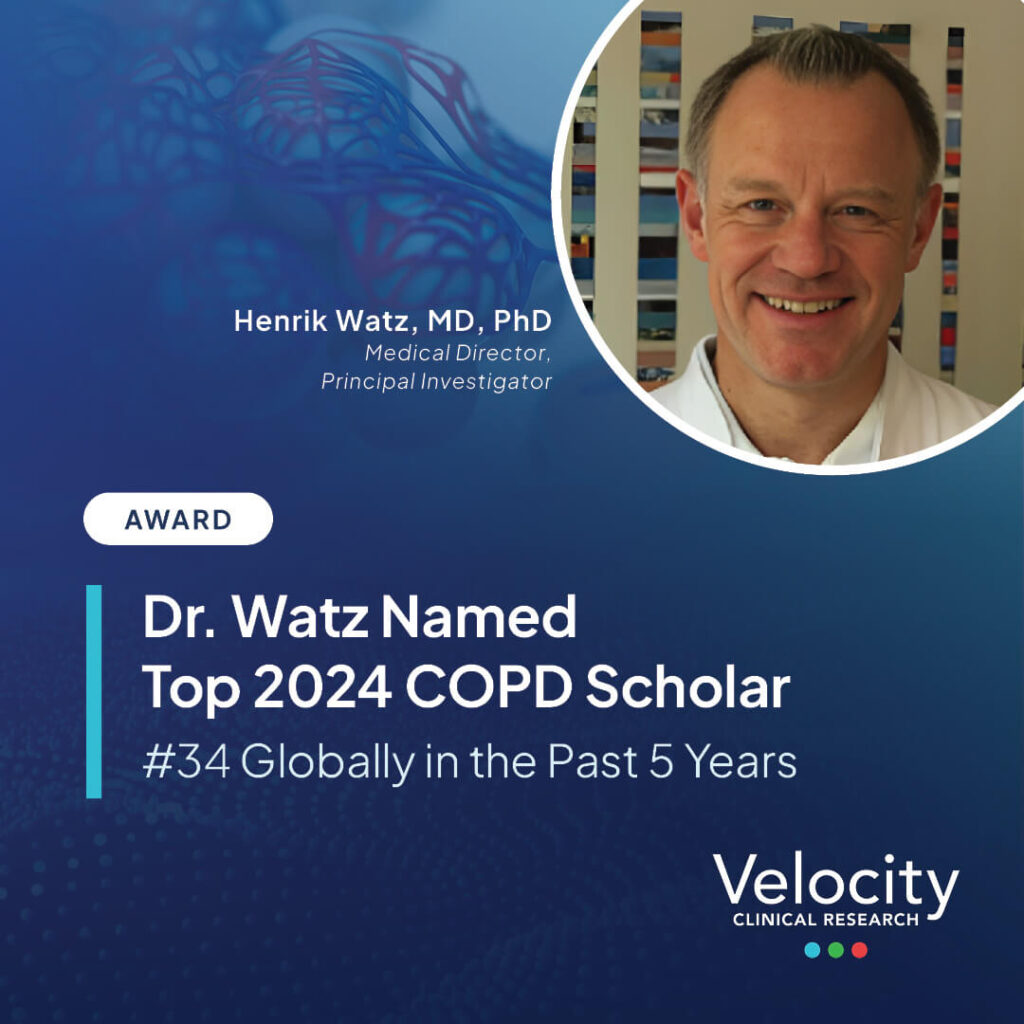 Henrik Watz MD PhD Named Top COPD Scholar